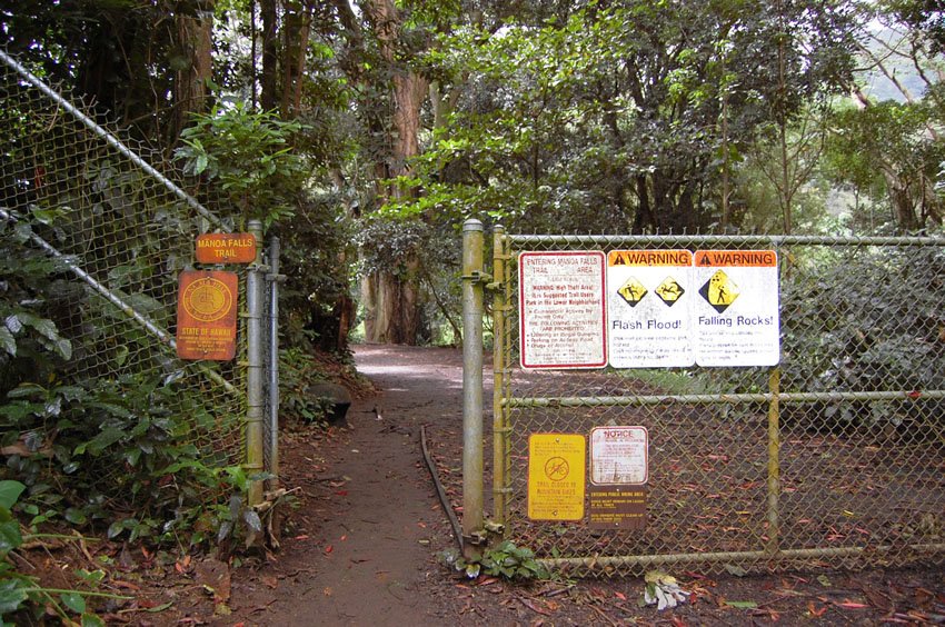 Entrance to Manoa Falls